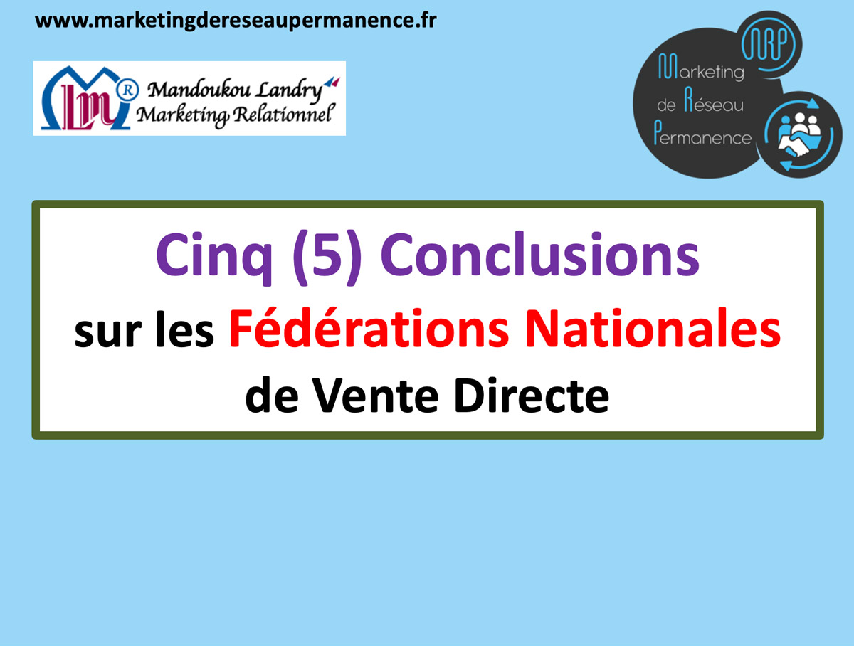 Diaporama 5 conclusions sur les fédérations